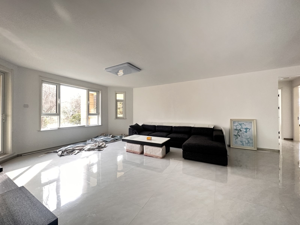 合庆东紫园 一楼下跃带100平小院 218+248平 带车储个税 380万